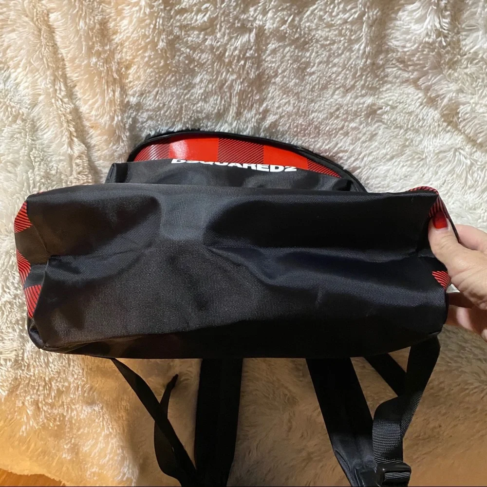 Plaid Red & Black Backpack - Women Bags